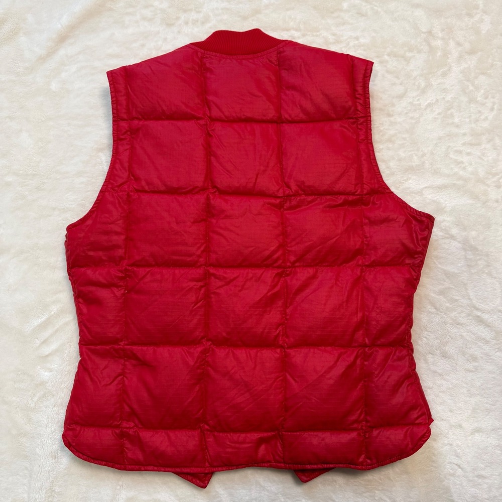 Vintage Eddie Bauer Red Goose Down Puffer Vest Ripstop Nylon Womens Small - Picture 8 of 9